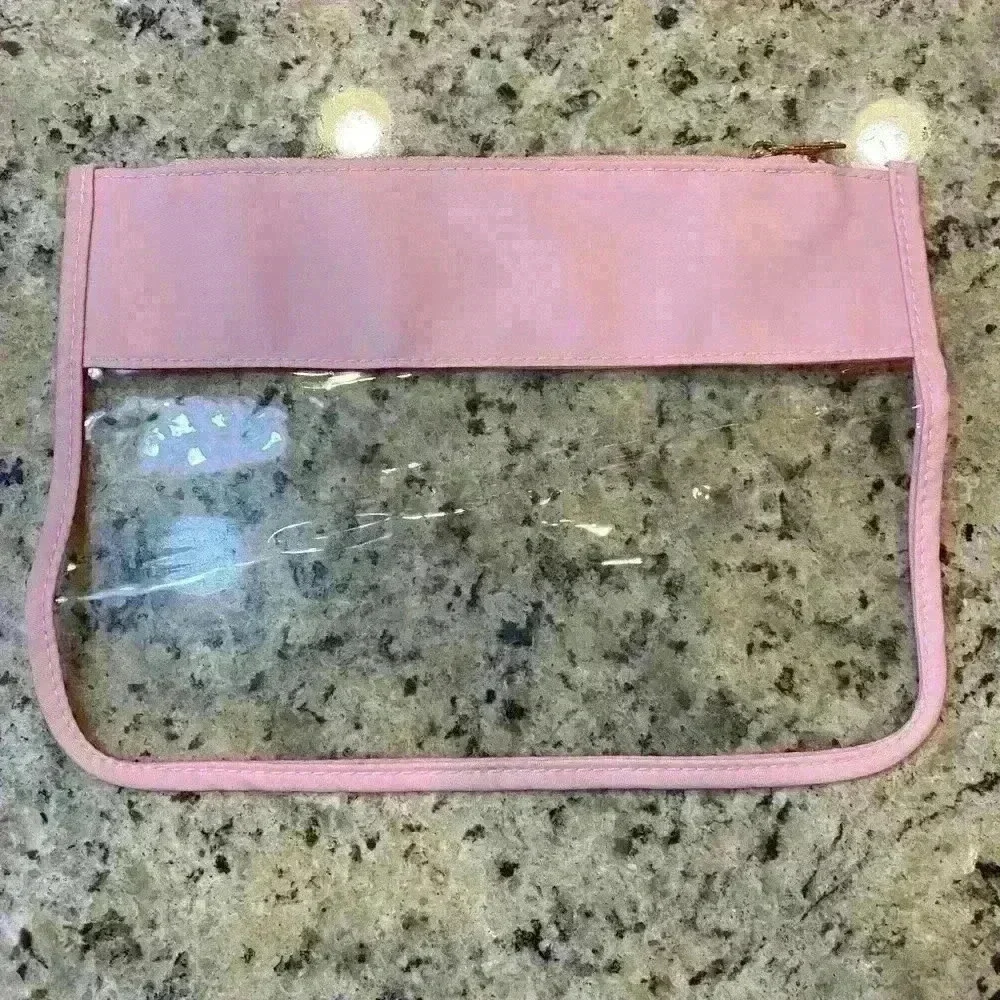 Varsity Letter Clear Zippered Pouch. NWOT - Picture 2 of 4